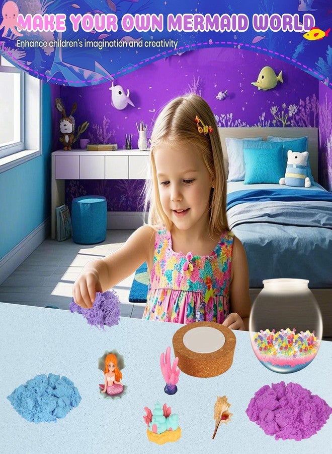 Nicella Mermaid Terrarium Crafts Kit for Kids: LED Night Light-Up DIY Toys with Remote - Fun Birthday Gifts for Girls Ages 5 6 7 8 9 10 Years Old - Creative Arts & Crafts Activity Set - Image 2